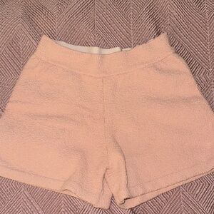 BuffBunny High Waist Pink Terry Shorts